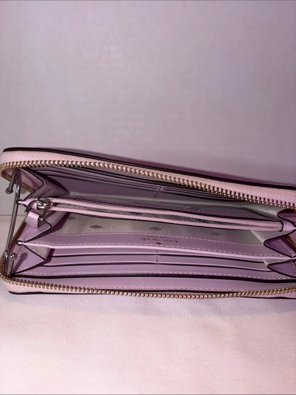 Kate spade flock party 3D parrot pink ladies wallet